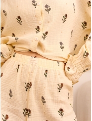 Женская пижама (Рубашка+Шорты) 5290TQP											